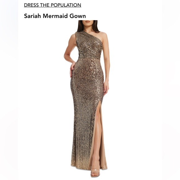 Sequin mermaid gown, worn once - Picture 4 of 5